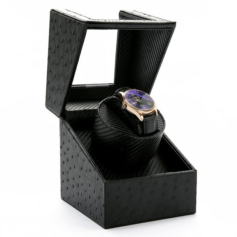 W125 Automatic Single Watch Electric Rotating Box Watch Leather Display Box W125 Automatic Single Watch Electric Rotating Box Watch Leather Display Box